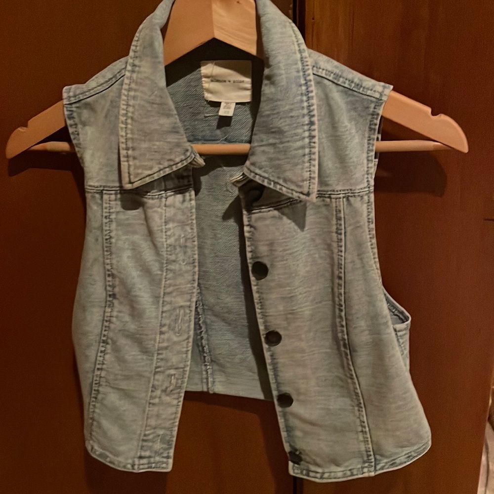 Silence + Noise Jeans Vest - Picture 3 of 10